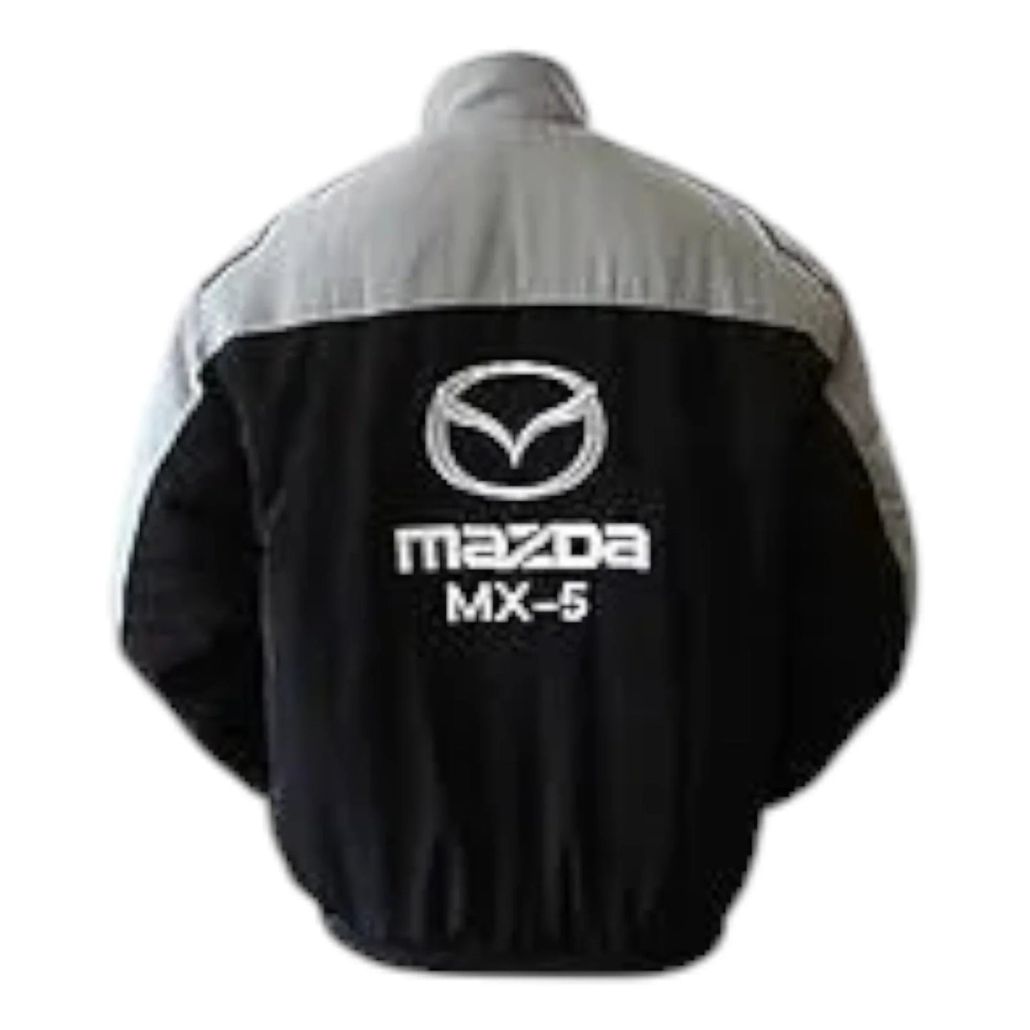Mazda MX-5 Racing Jacket Gray and Black - F1 Vintage Racewear