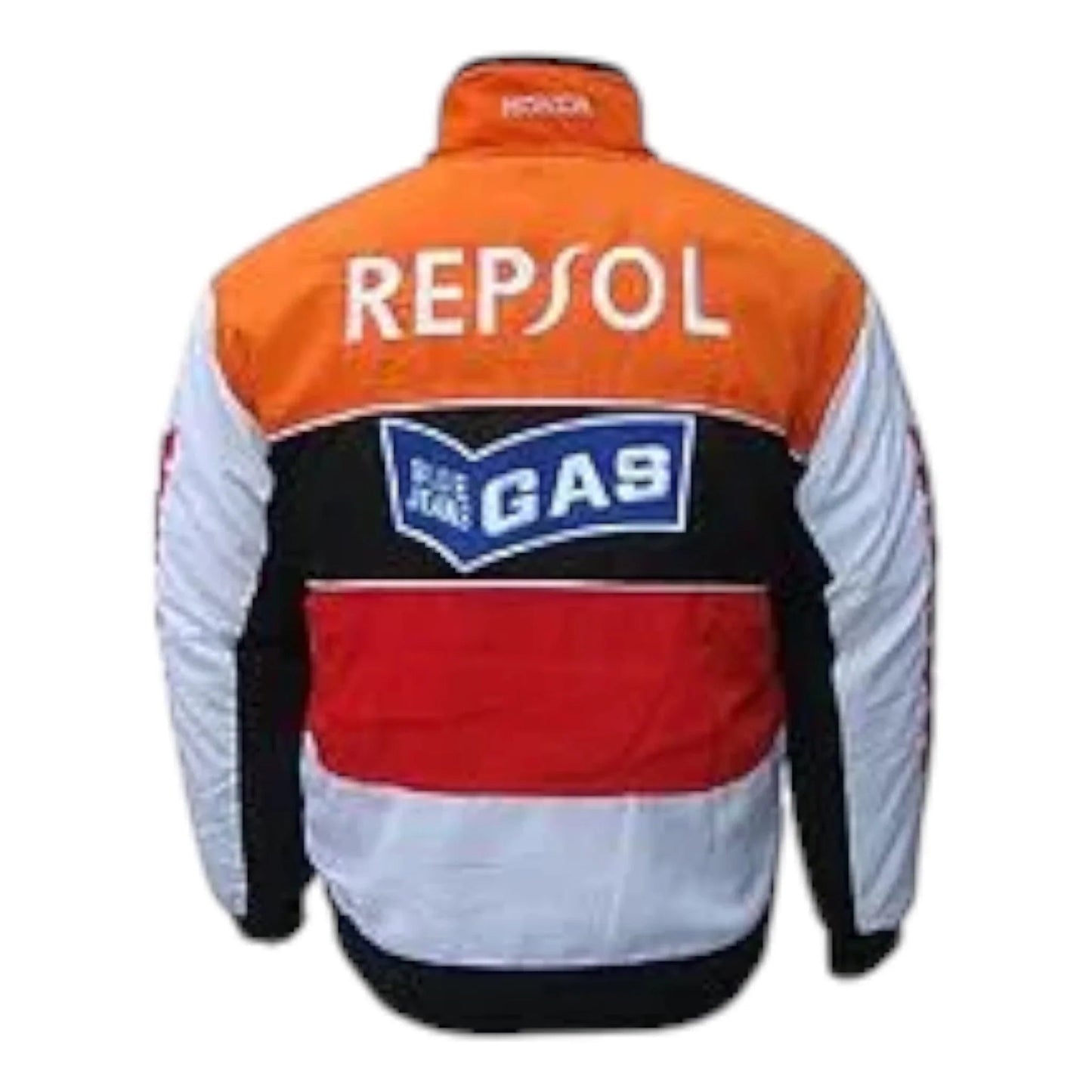 Honda Repsol F1 Racing Jacket Orange,Black,Red and White - F1 Vintage Racewear