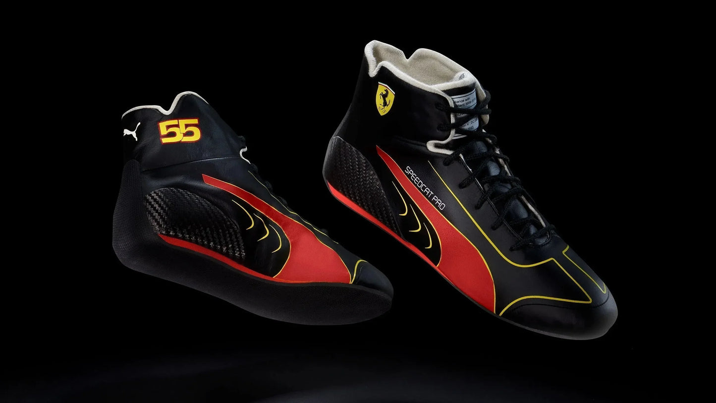 2022 Carlos Sainz Jr Ferrari Scuderia F1 Race Shoes - F1 Vintage Racewear