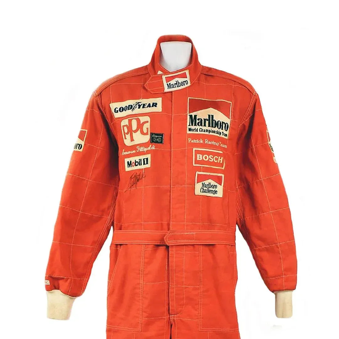 1987 Emerson Fittipaldi Patrick Race IndyCar Suit - F1 Vintage Racewear