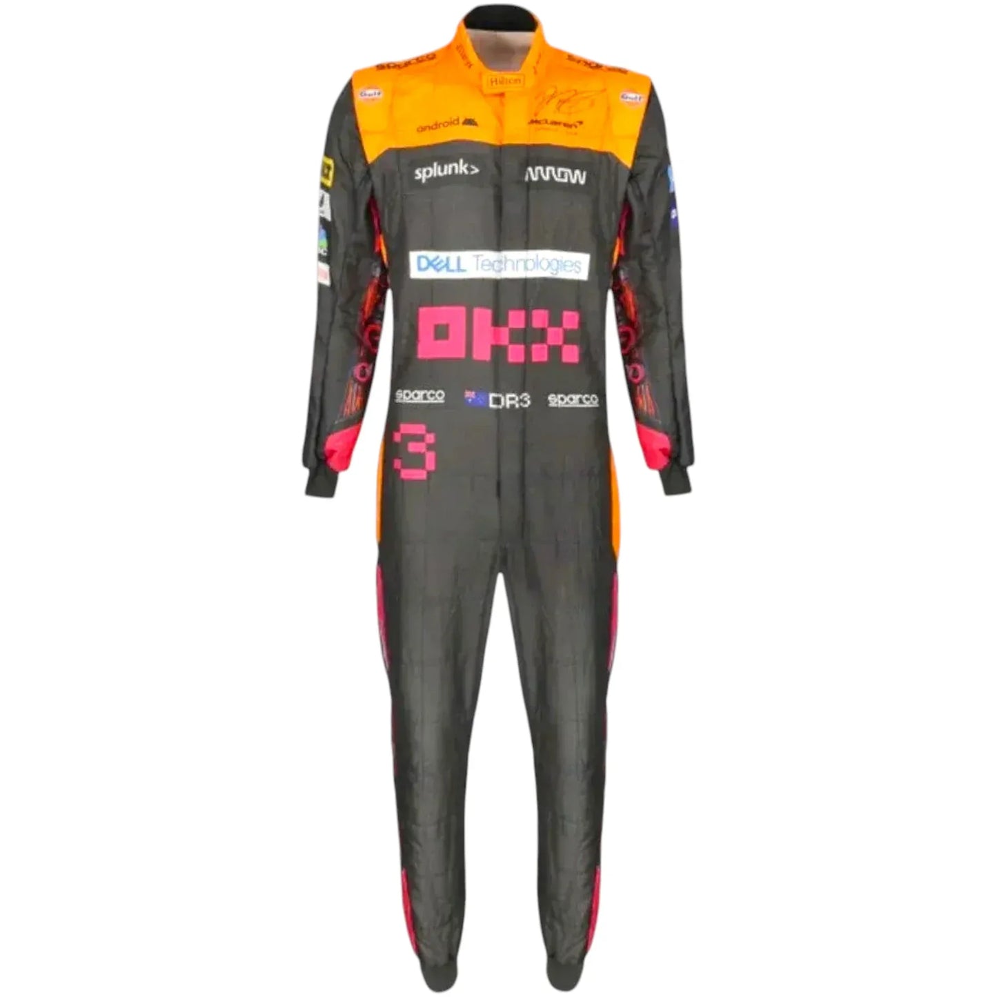 2022 Daniel Ricciardo Original Japan/Singapore GP Special Design McLaren F1 Suit - F1 Vintage Racewear