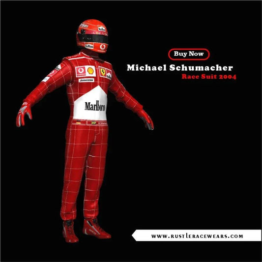 2004 Michael Schumacher Racing Suit Team Ferrari F1 - F1 Vintage Racewear
