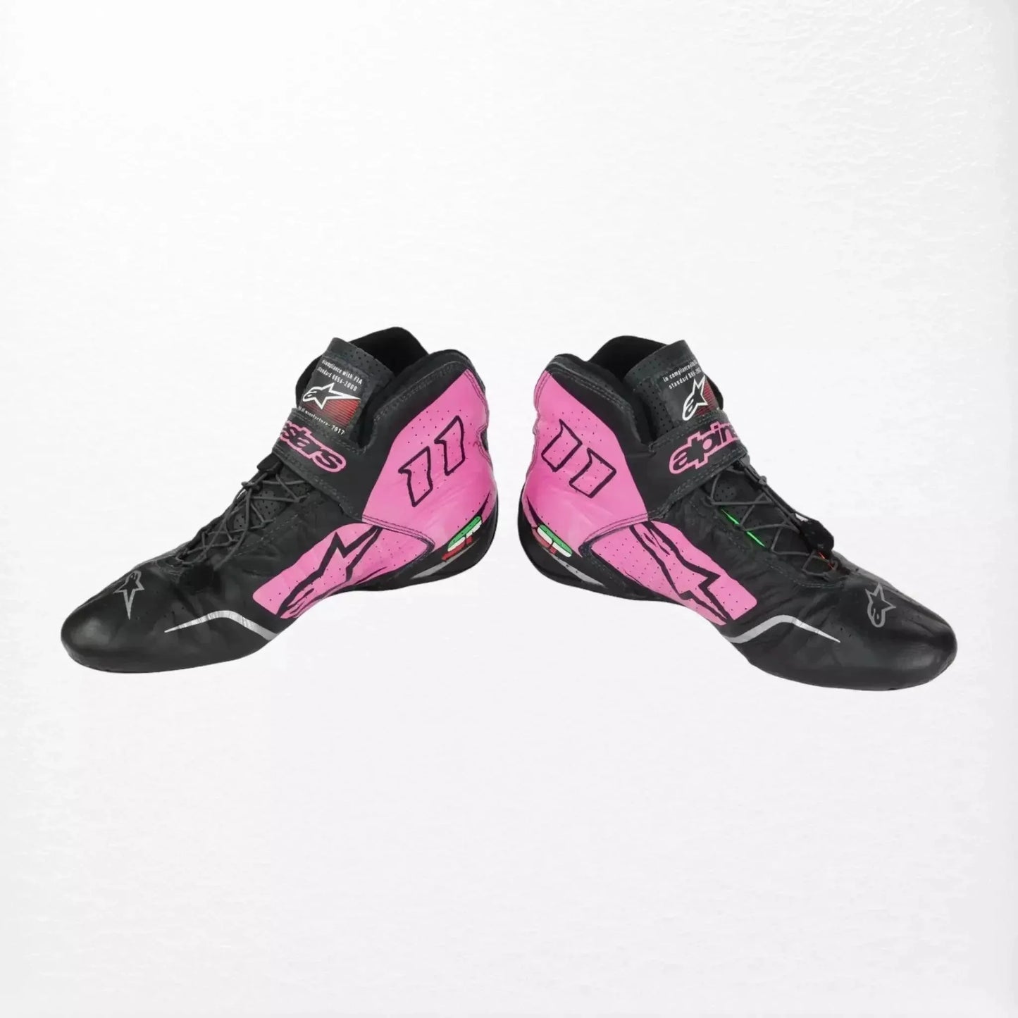 2017 Sergio Perez Race Alpinestars F1 Boots - F1 Vintage Racewear