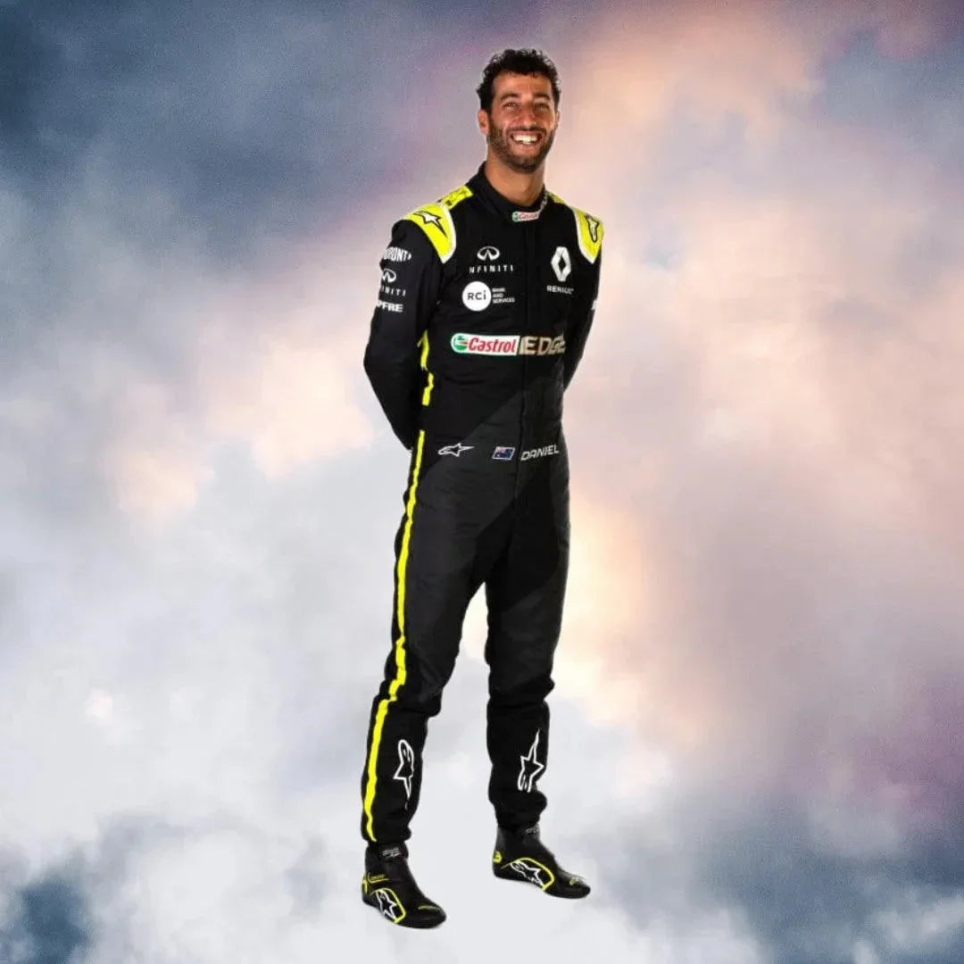 2020 Daniel Ricciardo Renault F1 Replica Race Suit - F1 Vintage Racewear