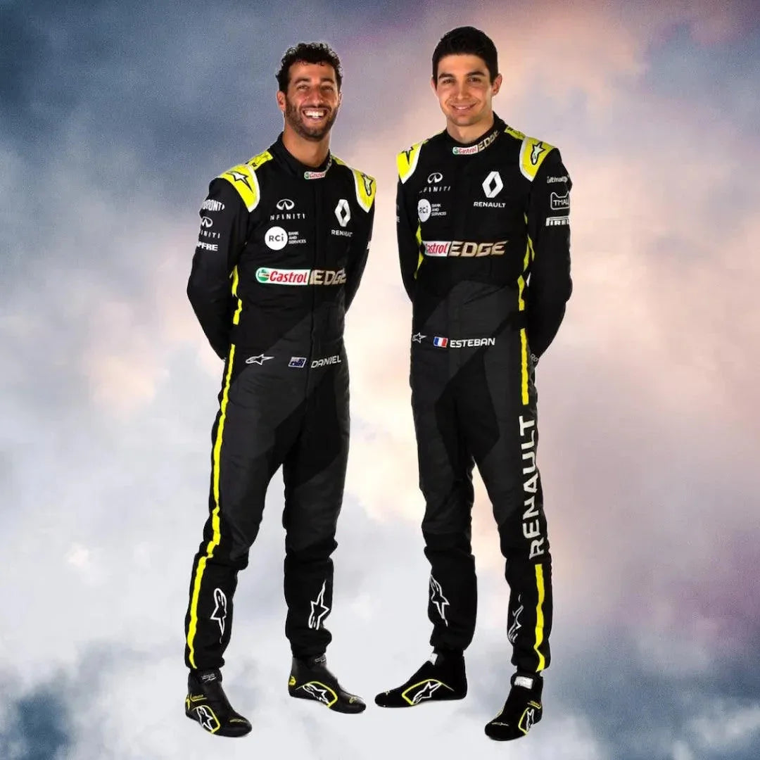 2020 Daniel Ricciardo Renault F1 Replica Race Suit - F1 Vintage Racewear