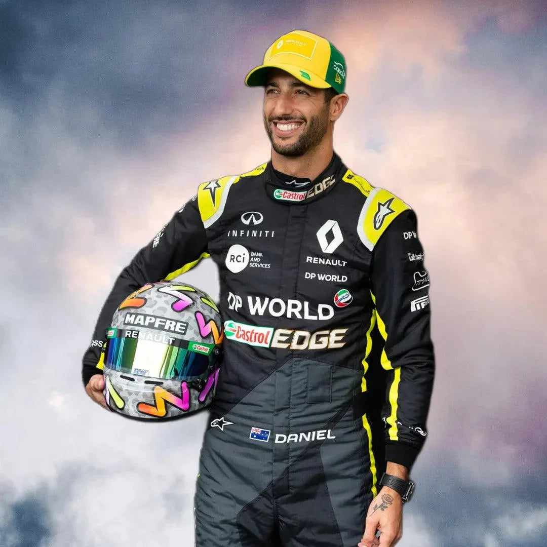2020 Daniel Ricciardo Renault F1 Replica Race Suit - F1 Vintage Racewear