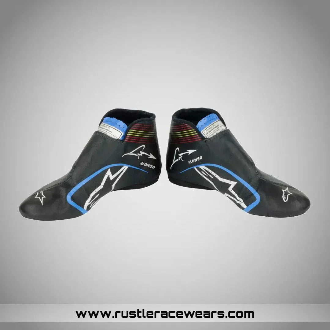 2021 Fernando Alonso Race Alpine F1 Boots - F1 Vintage Racewear