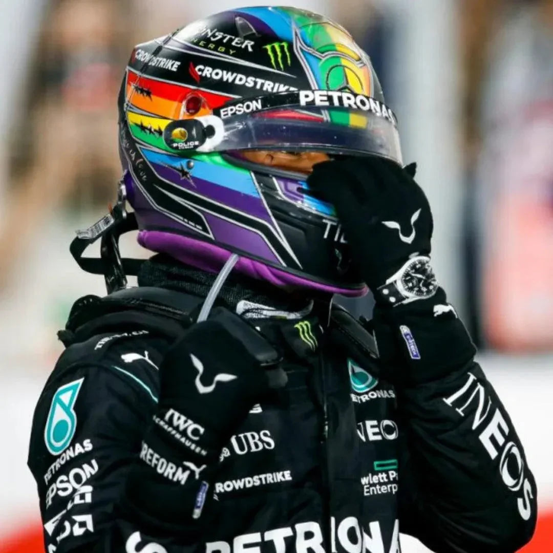 2021 Lewis Hamilton Mercedes Gloves - F1 Vintage Racewear