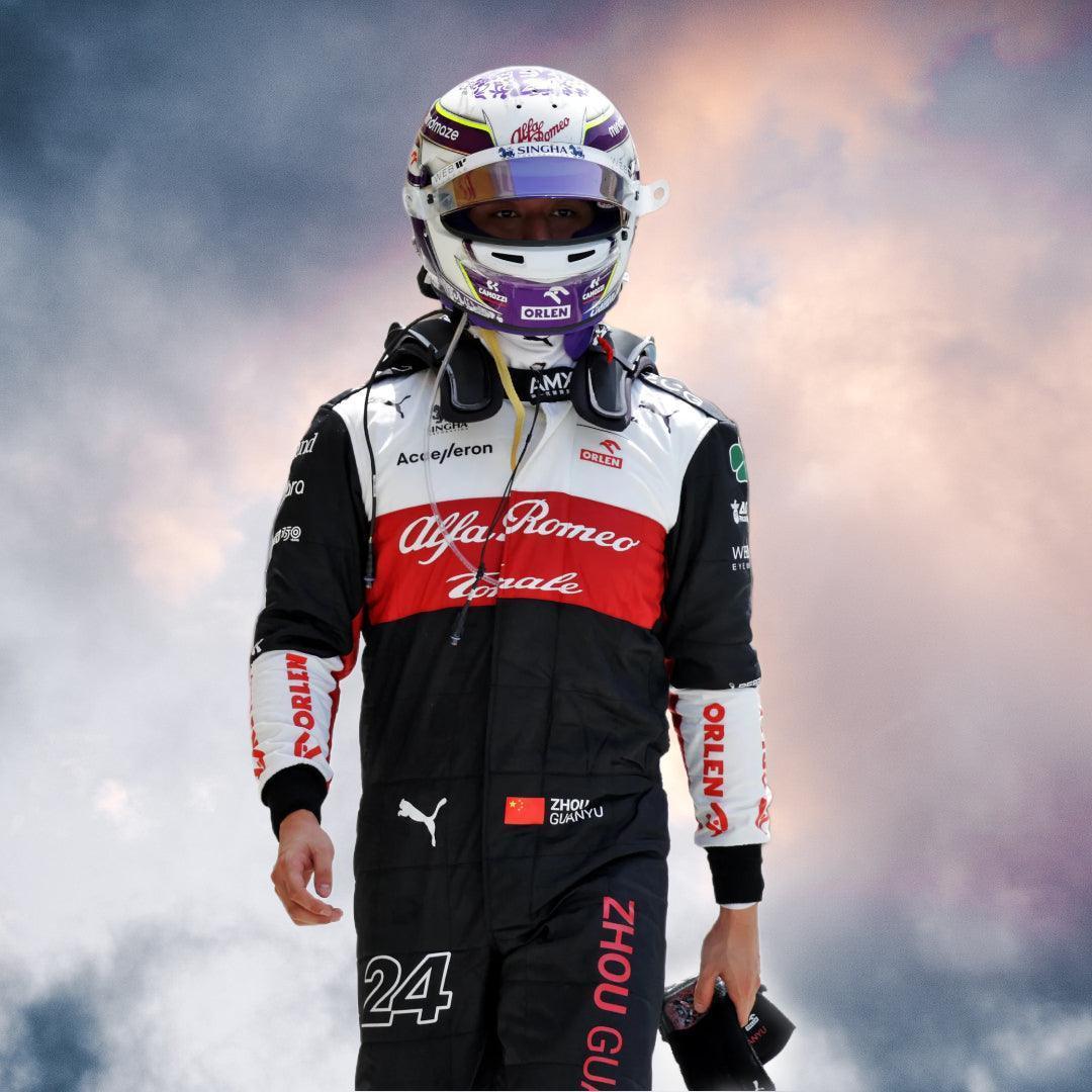2022 Zhou Guanyu Race Suit Alfa Romeo F1 Team - F1 Vintage Racewear