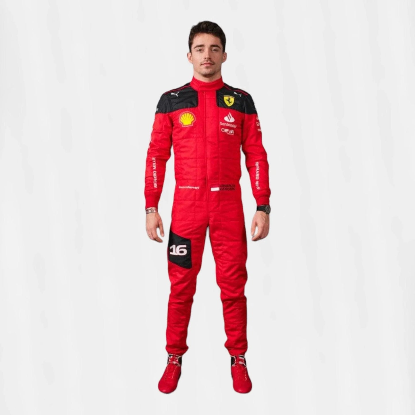 2023 Charles Leclerc Carlos Sainz F1 Race suit Scuderia Ferrari - F1 Vintage Racewear