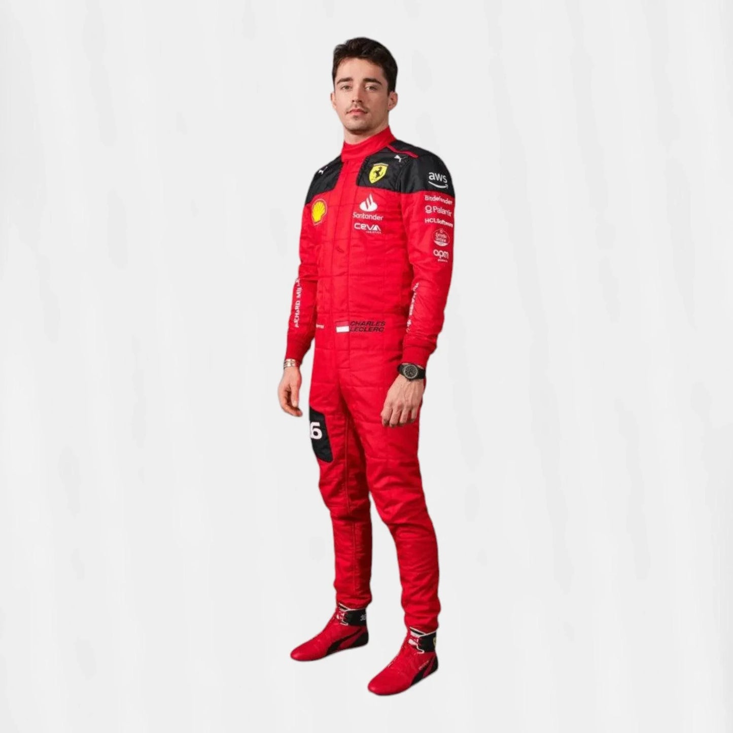 2023 Charles Leclerc Carlos Sainz F1 Race suit Scuderia Ferrari - F1 Vintage Racewear