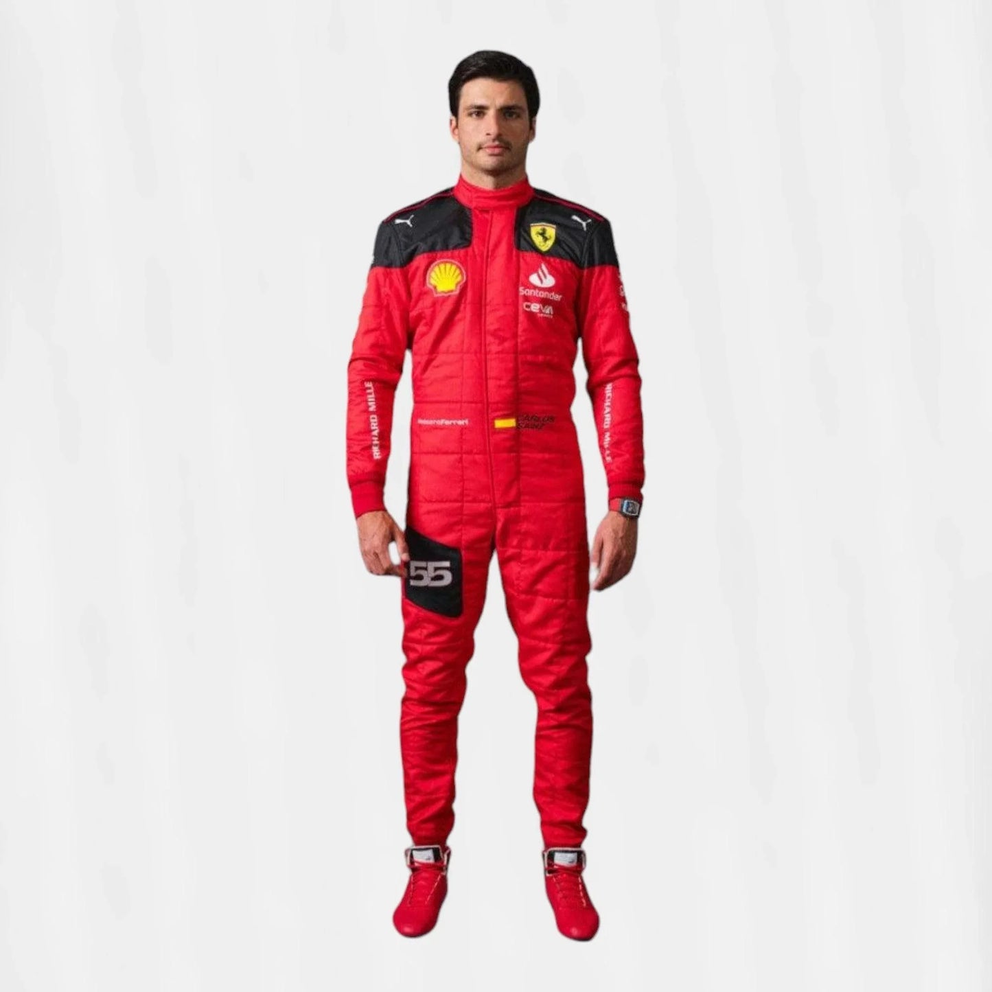 2023 Charles Leclerc Carlos Sainz F1 Race suit Scuderia Ferrari - F1 Vintage Racewear