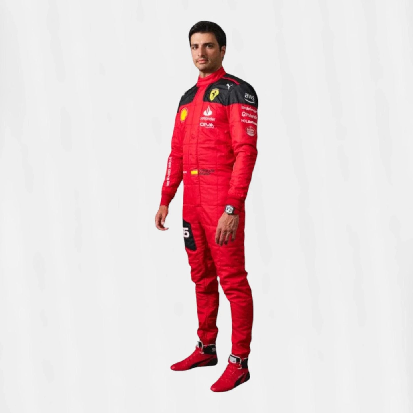 2023 Charles Leclerc Carlos Sainz F1 Race suit Scuderia Ferrari - F1 Vintage Racewear
