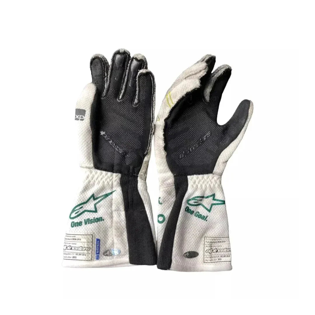 2023 Lance Stroll Baku Worn Gloves - F1 Vintage Racewear