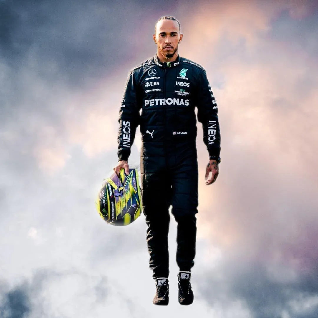 2023 Lewis Hamilton Replica Race Suit Mercedes-AMG Petronas F1 Team - F1 Vintage Racewear
