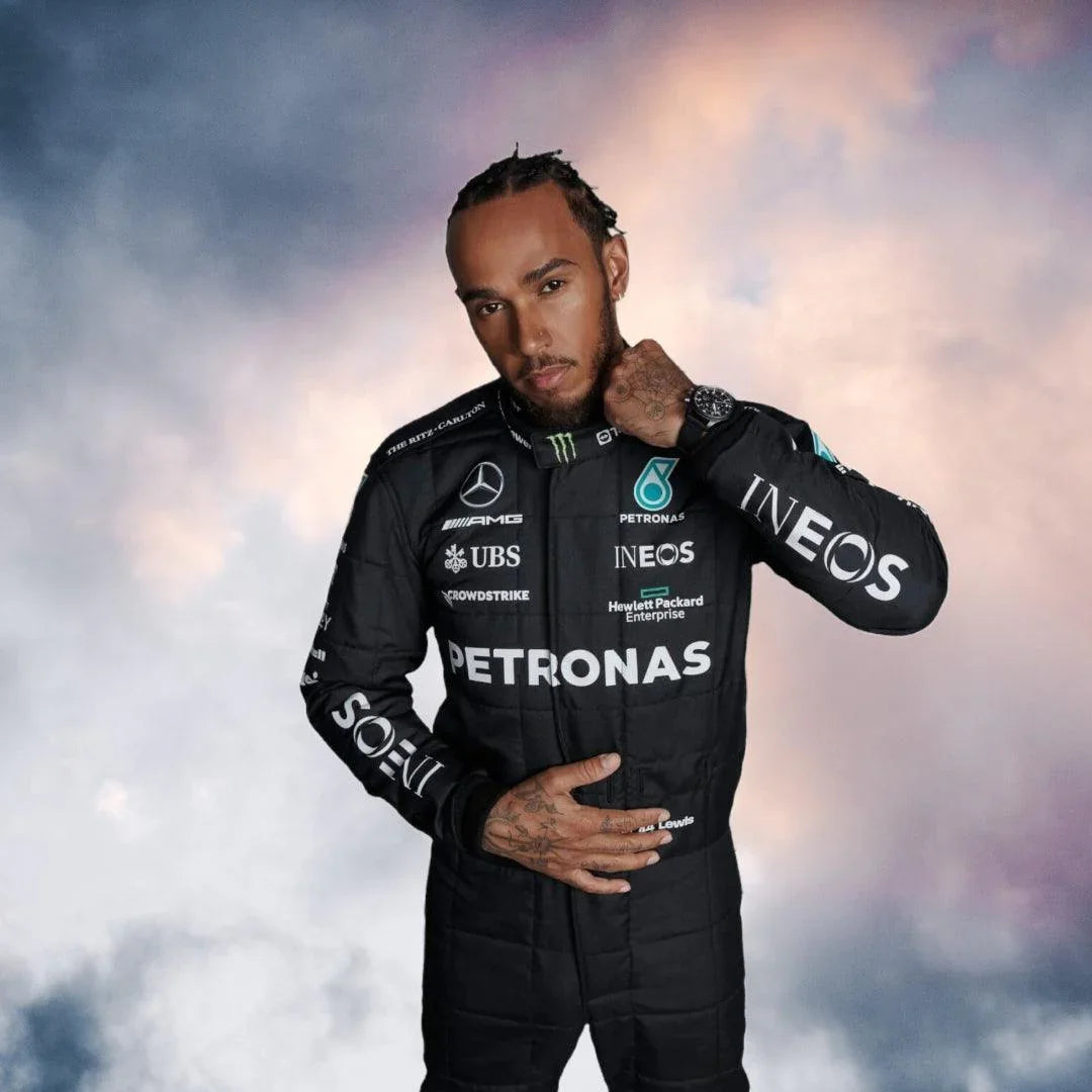 2023 Lewis Hamilton Replica Race Suit Mercedes-AMG Petronas F1 Team - F1 Vintage Racewear