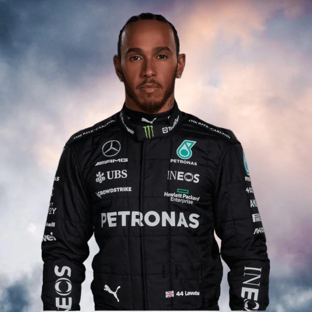 2023 Lewis Hamilton Replica Race Suit Mercedes-AMG Petronas F1 Team - F1 Vintage Racewear