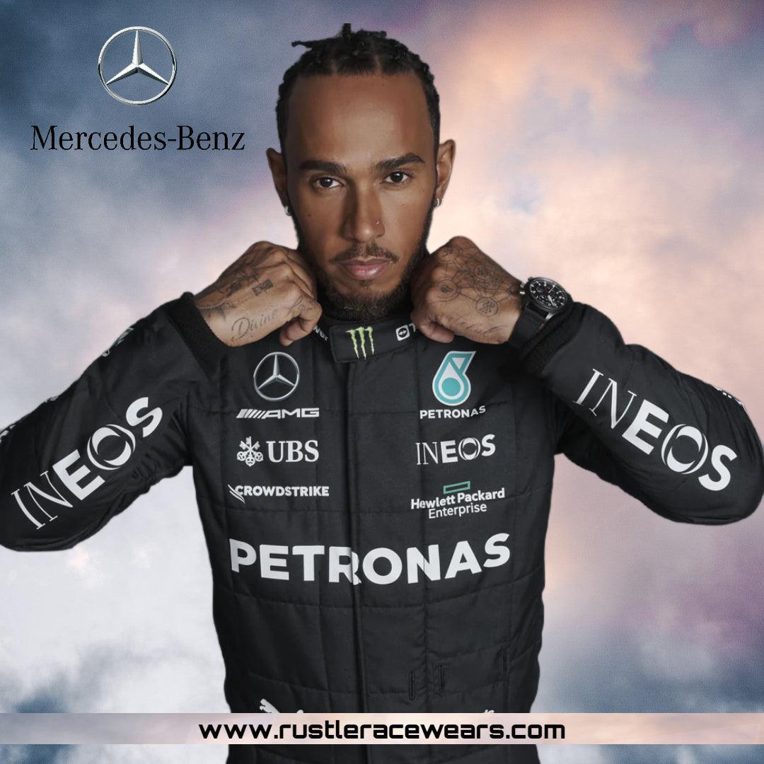 2023 Lewis Hamilton Replica Race Suit Mercedes-AMG Petronas F1 Team - F1 Vintage Racewear