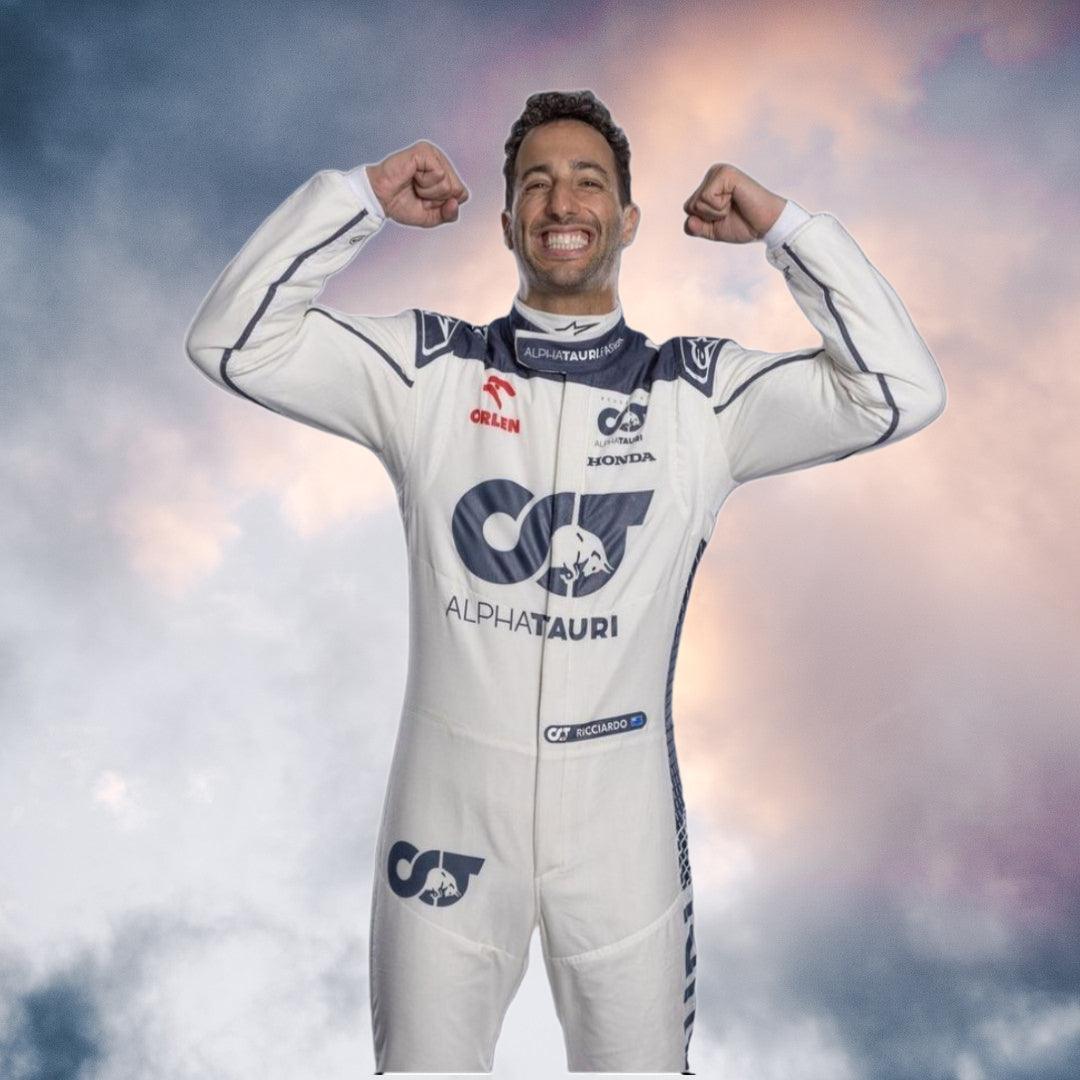 2023 New Daniel Ricciardo Alphatauri F1 Race Suit - F1 Vintage Racewear