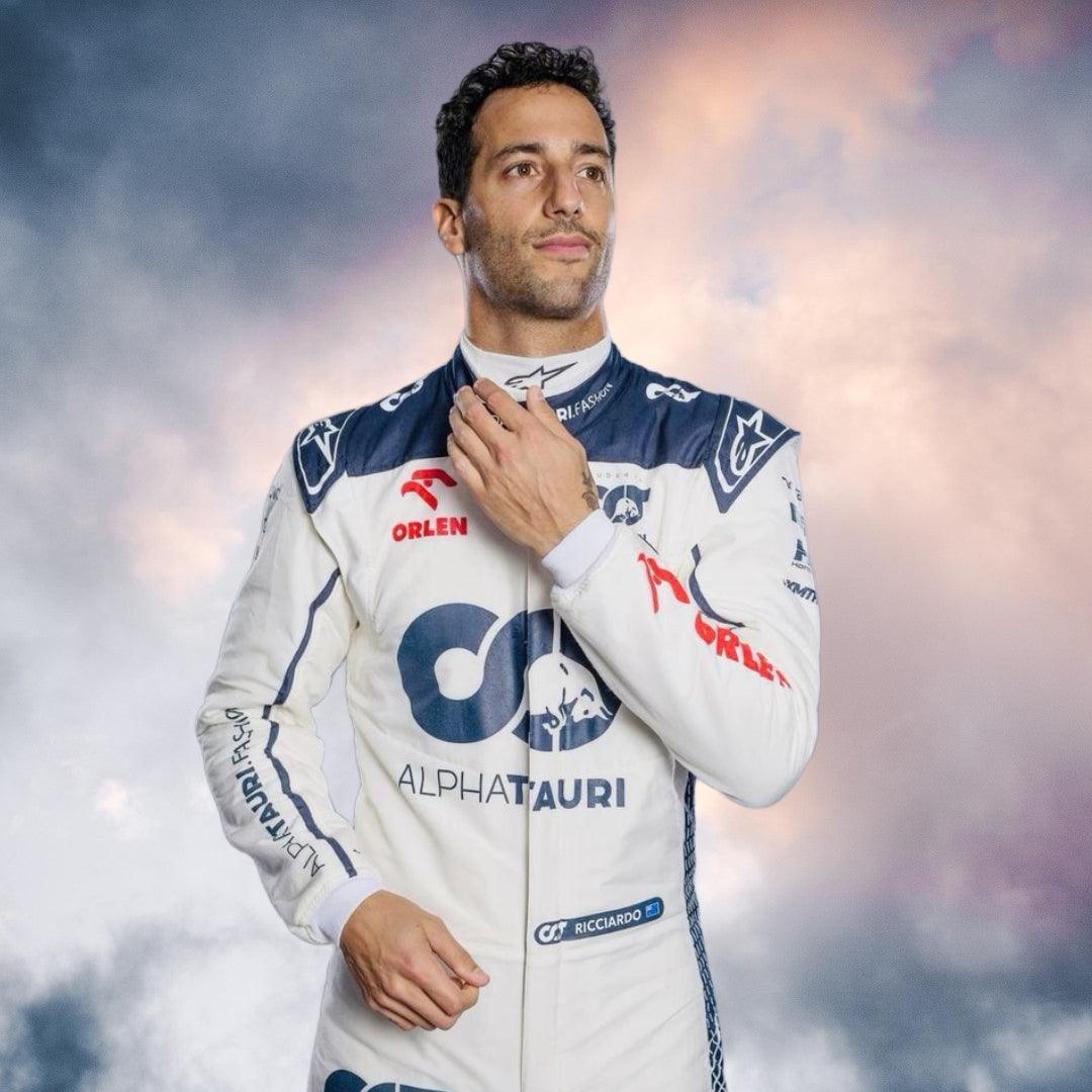 2023 New Daniel Ricciardo Alphatauri F1 Race Suit - F1 Vintage Racewear