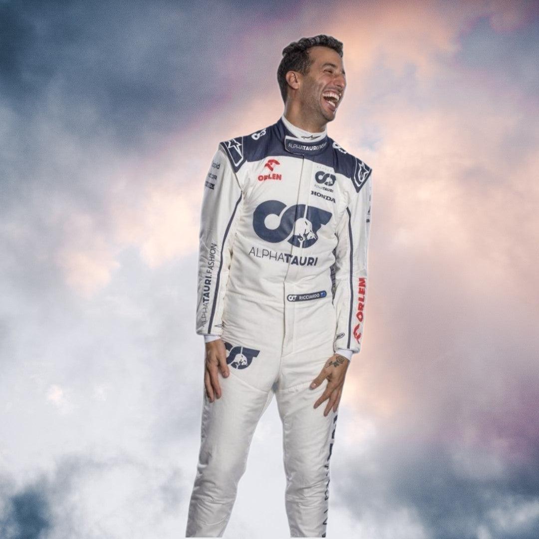 2023 New Daniel Ricciardo Alphatauri F1 Race Suit - F1 Vintage Racewear
