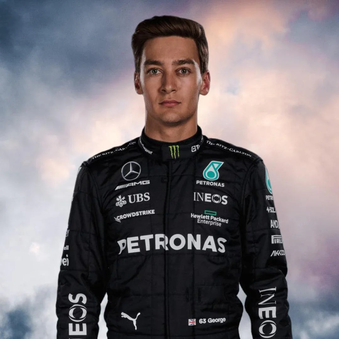 2023 New George Russell Race Mercedes-AMG F1 Race Suit - F1 Vintage Racewear