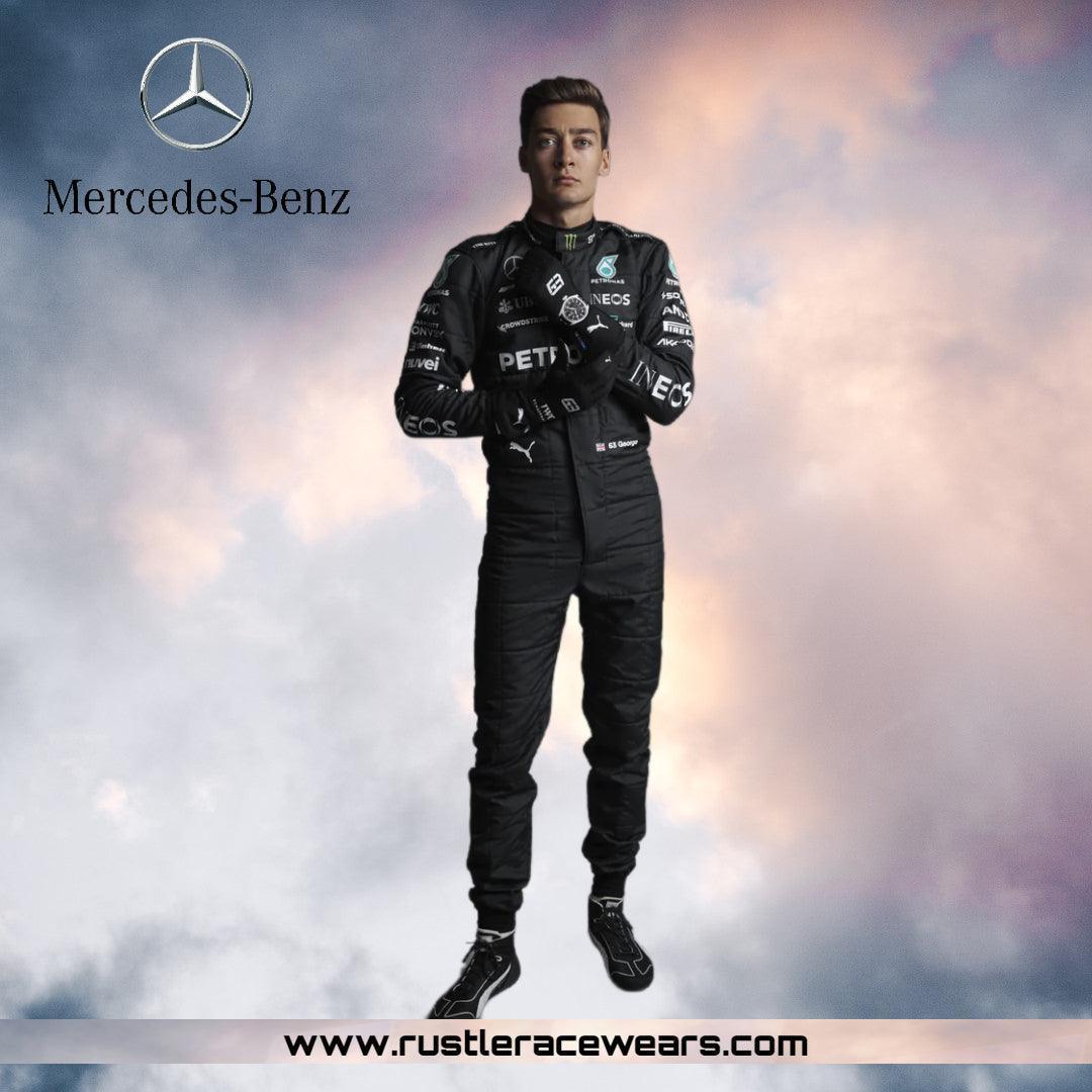 2023 New George Russell Race Mercedes-AMG F1 Race Suit - F1 Vintage Racewear
