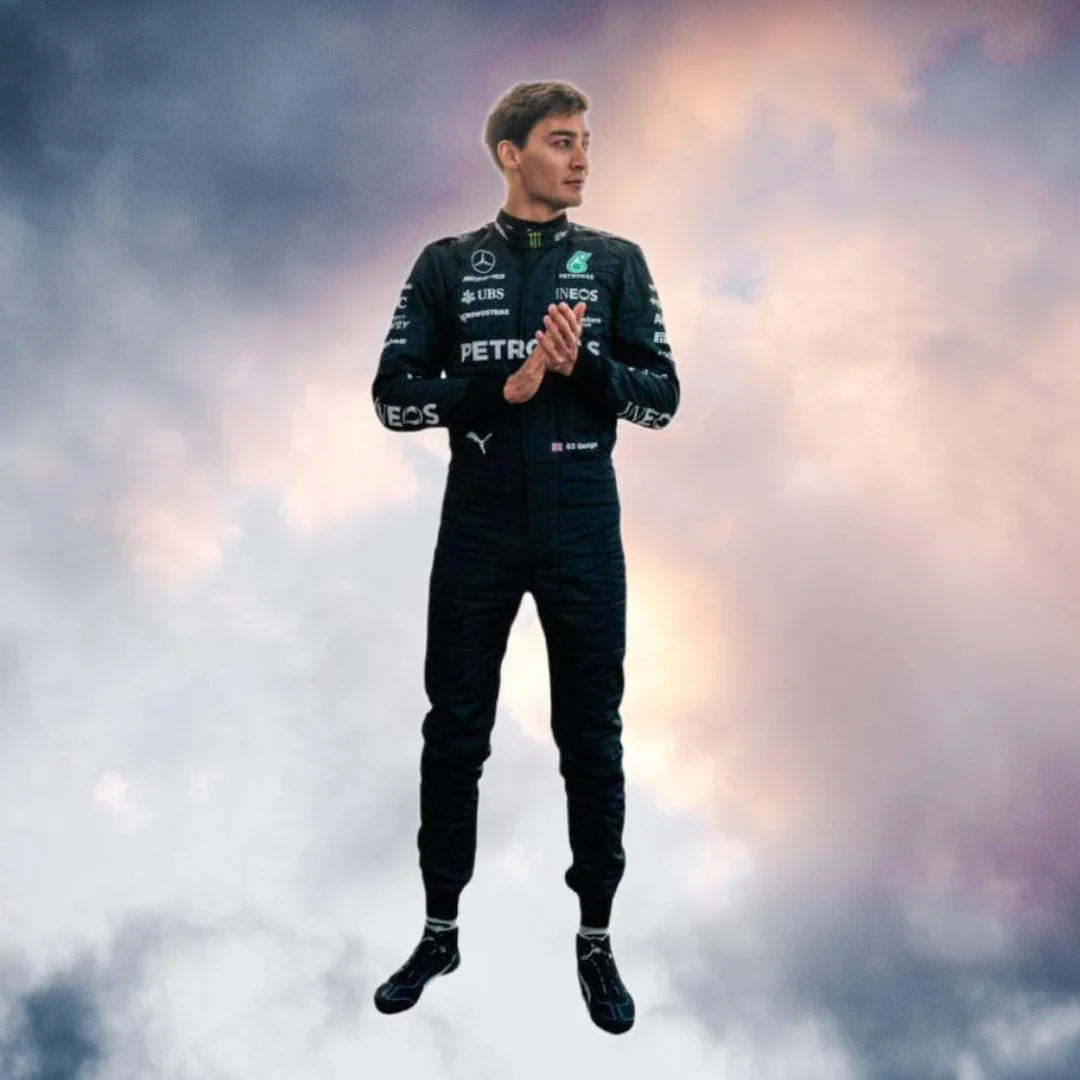 2023 New George Russell Race Mercedes-AMG F1 Race Suit - F1 Vintage Racewear