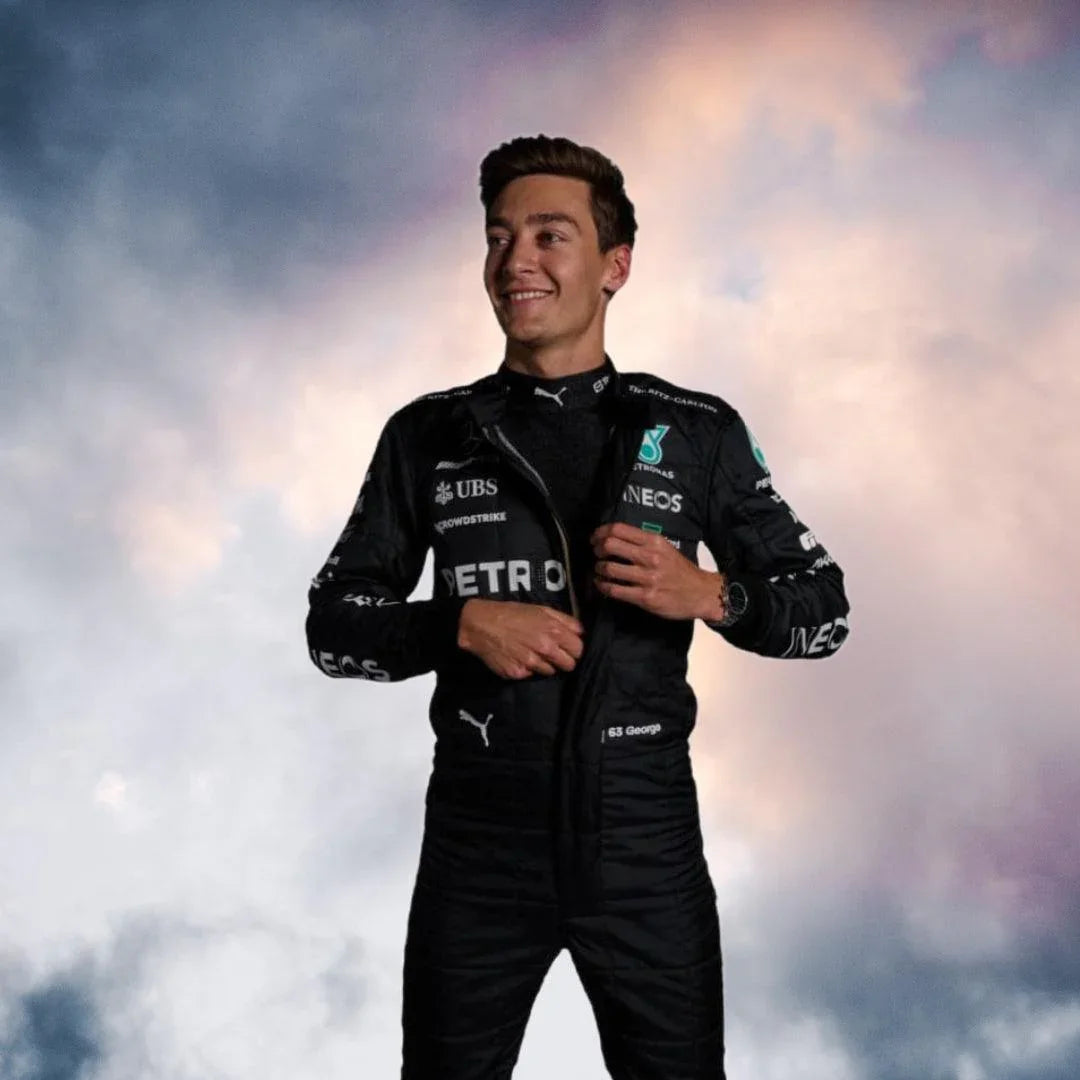 2023 New George Russell Race Mercedes-AMG F1 Race Suit - F1 Vintage Racewear