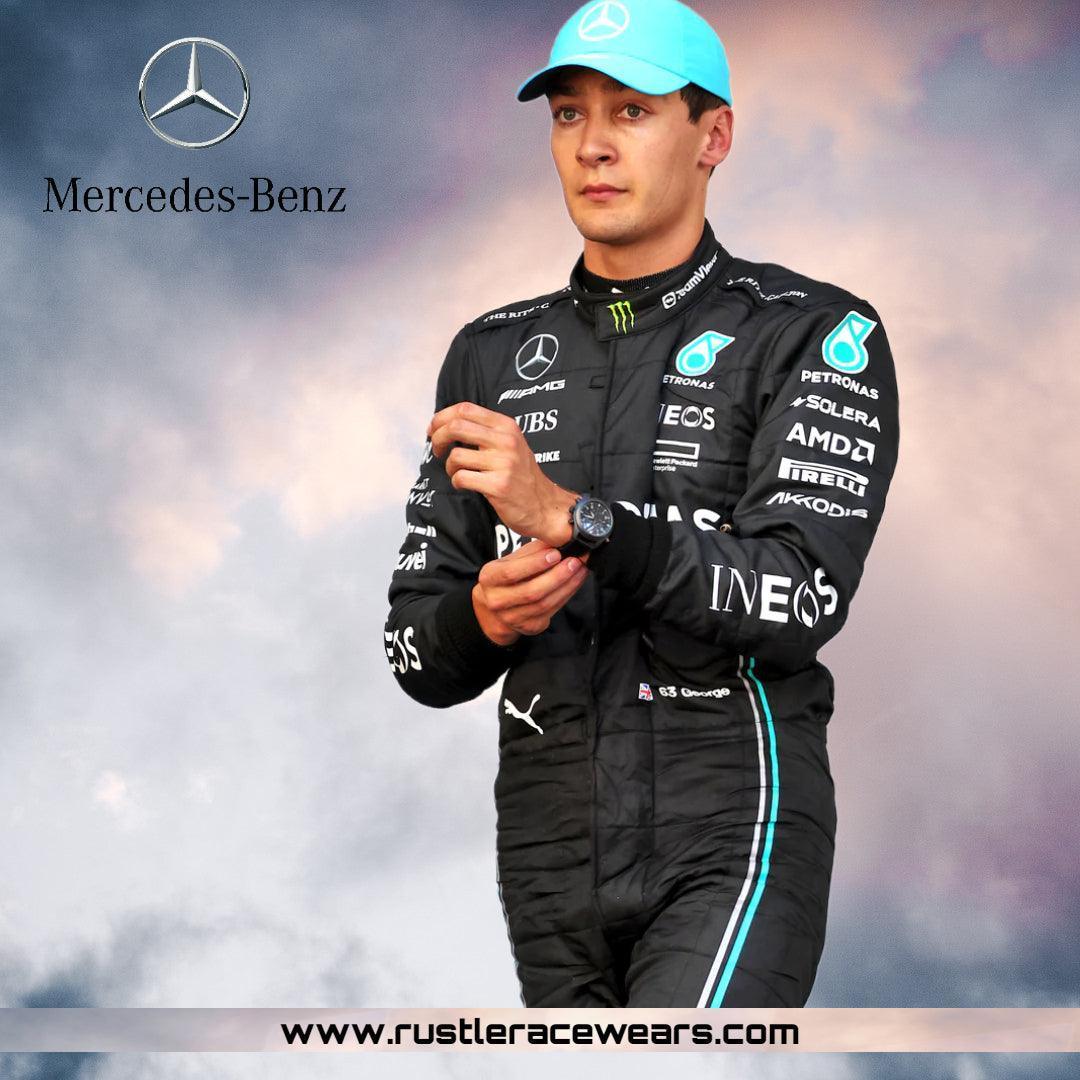 2023 New George Russell Race Mercedes-AMG F1 Race Suit - F1 Vintage Racewear