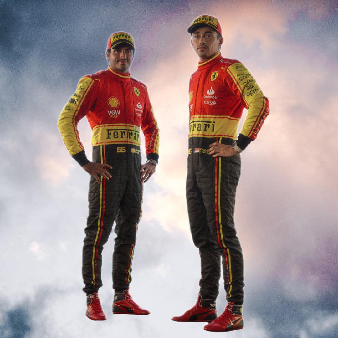 2023 Scuderia Ferrari Monza Special Edition F1 Carlos Sainz Race Suit - F1 Vintage Racewear
