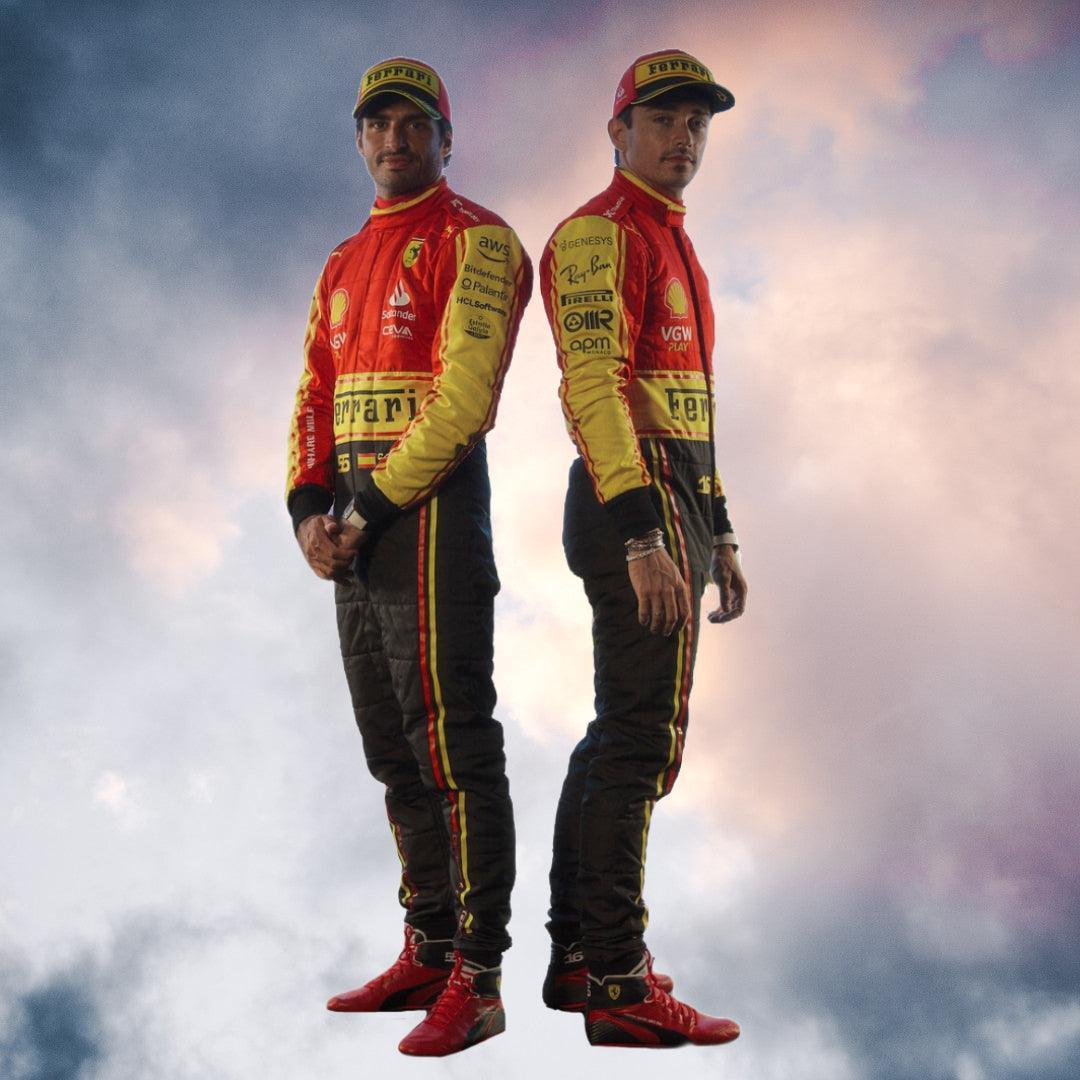 2023 Scuderia Ferrari Monza Special Edition F1 Carlos Sainz Race Suit - F1 Vintage Racewear