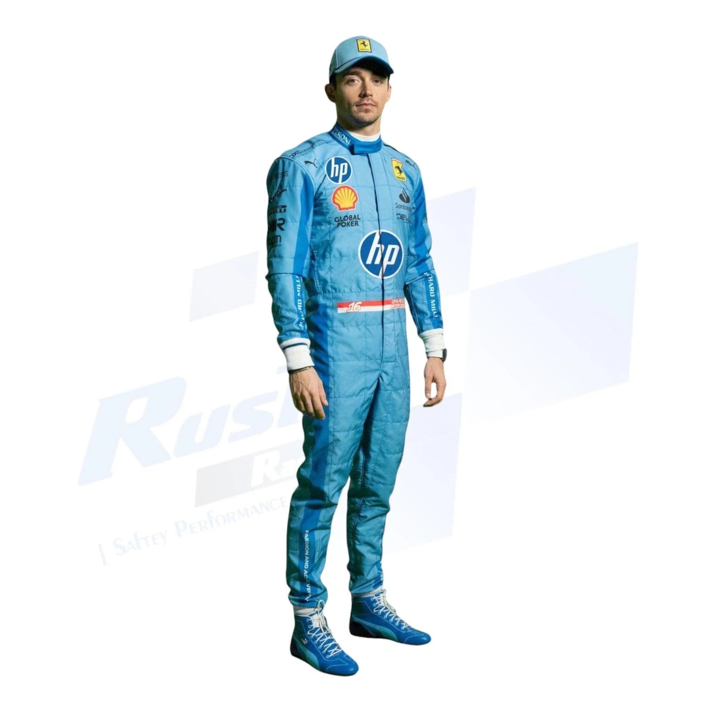 2024 Charles Leclerc HP Miami GP F1 Race Suit - F1 Vintage Racewear