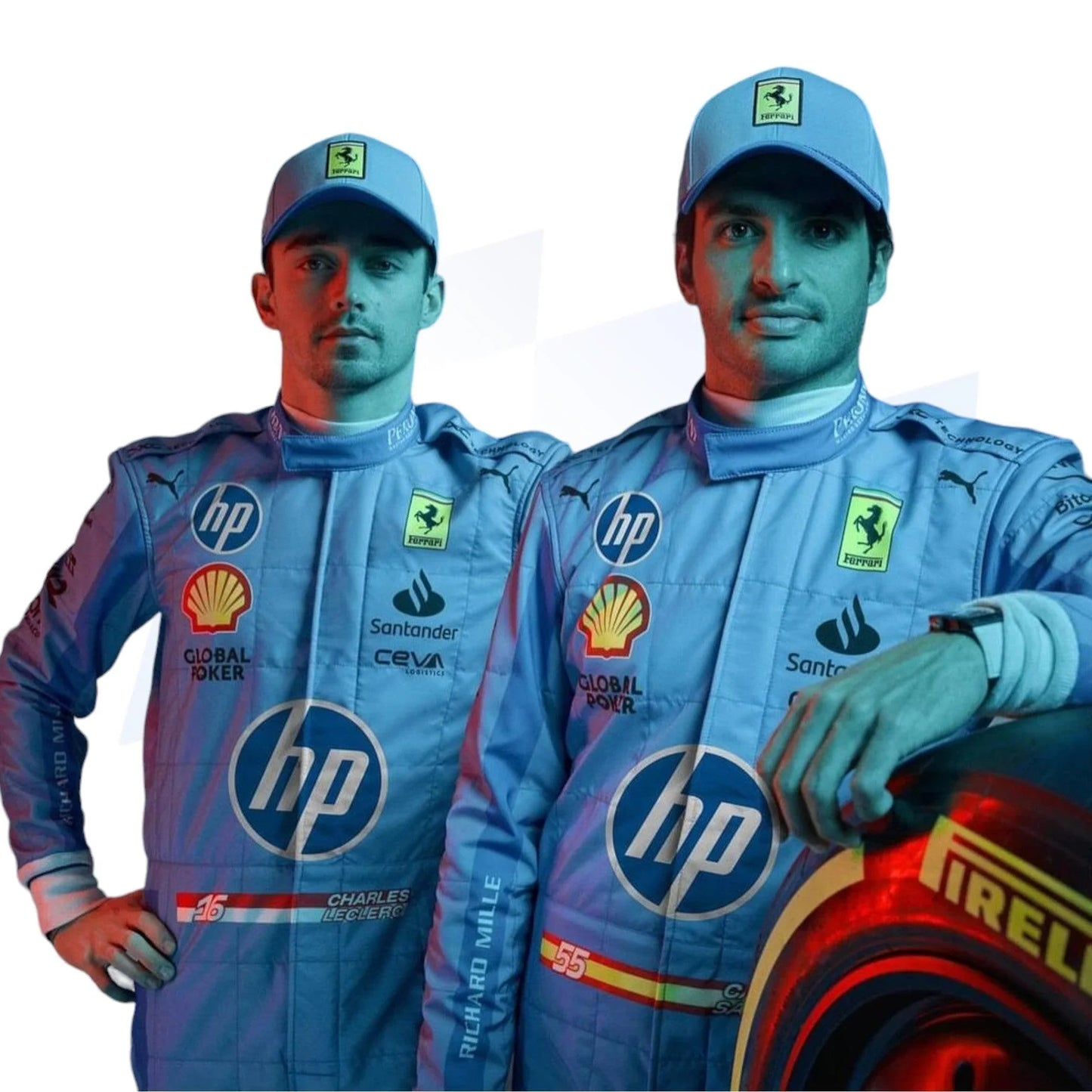 2024 Charles Leclerc HP Miami GP F1 Race Suit - F1 Vintage Racewear