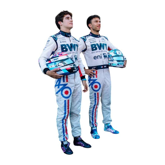2025 Pierre Gasly Alpine BWT F1 Race Suit 70th Anniversary - Spanish GP - F1 Vintage Racewear