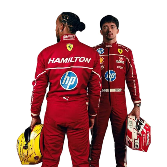 2025 Scuderia Ferrari HP F1 Drivers Race Suit - F1 Vintage Racewear