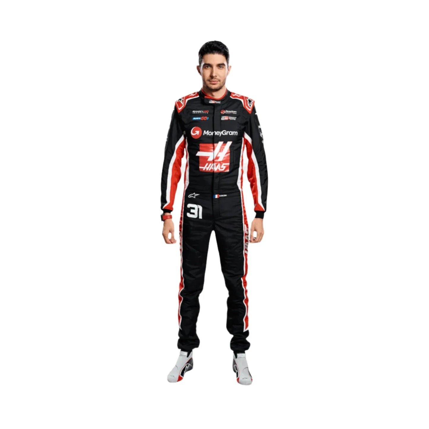 2025 Esteban Ocon Haas F1 Team Race Suit - F1 Vintage Racewear