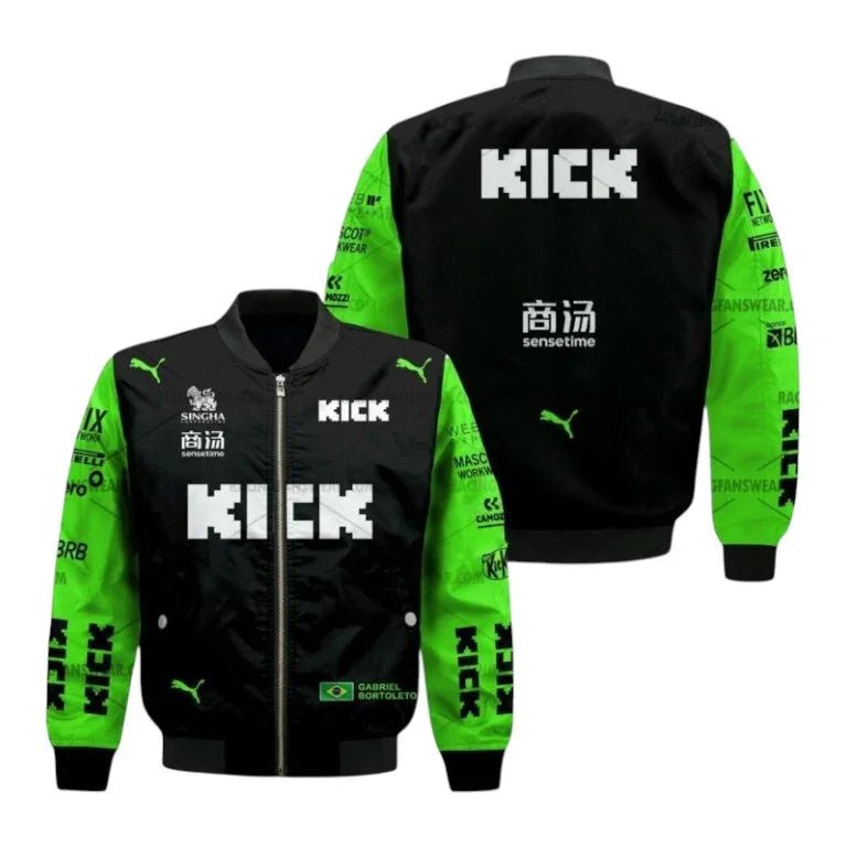 2025 Gabriel Bortoleto Formula One Bomber Jacket – F1 Inspired Style