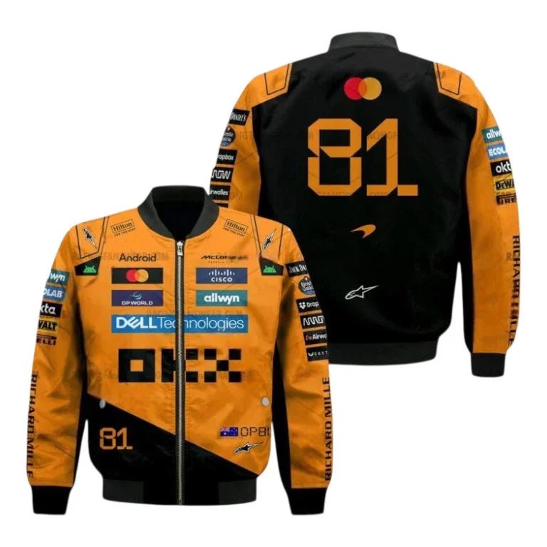 2025 Oscar Piastri McLaren F1 Bomber Jacket