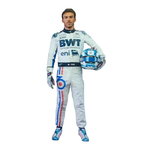 2025 Pierre Gasly Alpine BWT F1 Race Suit 70th Anniversary - Spanish GP - F1 Vintage Racewear