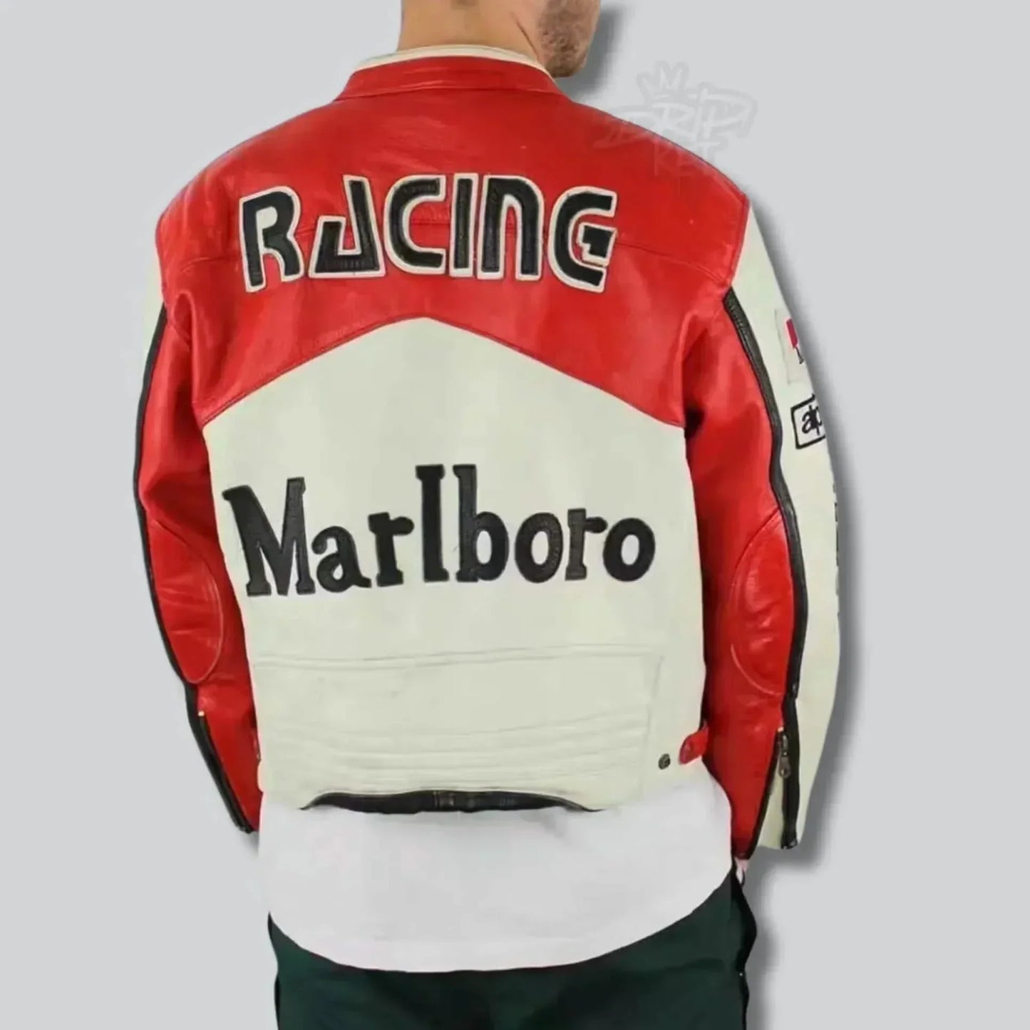 Rare Unisex MARLBORO WHITE JACKET - F1 Vintage Racewear