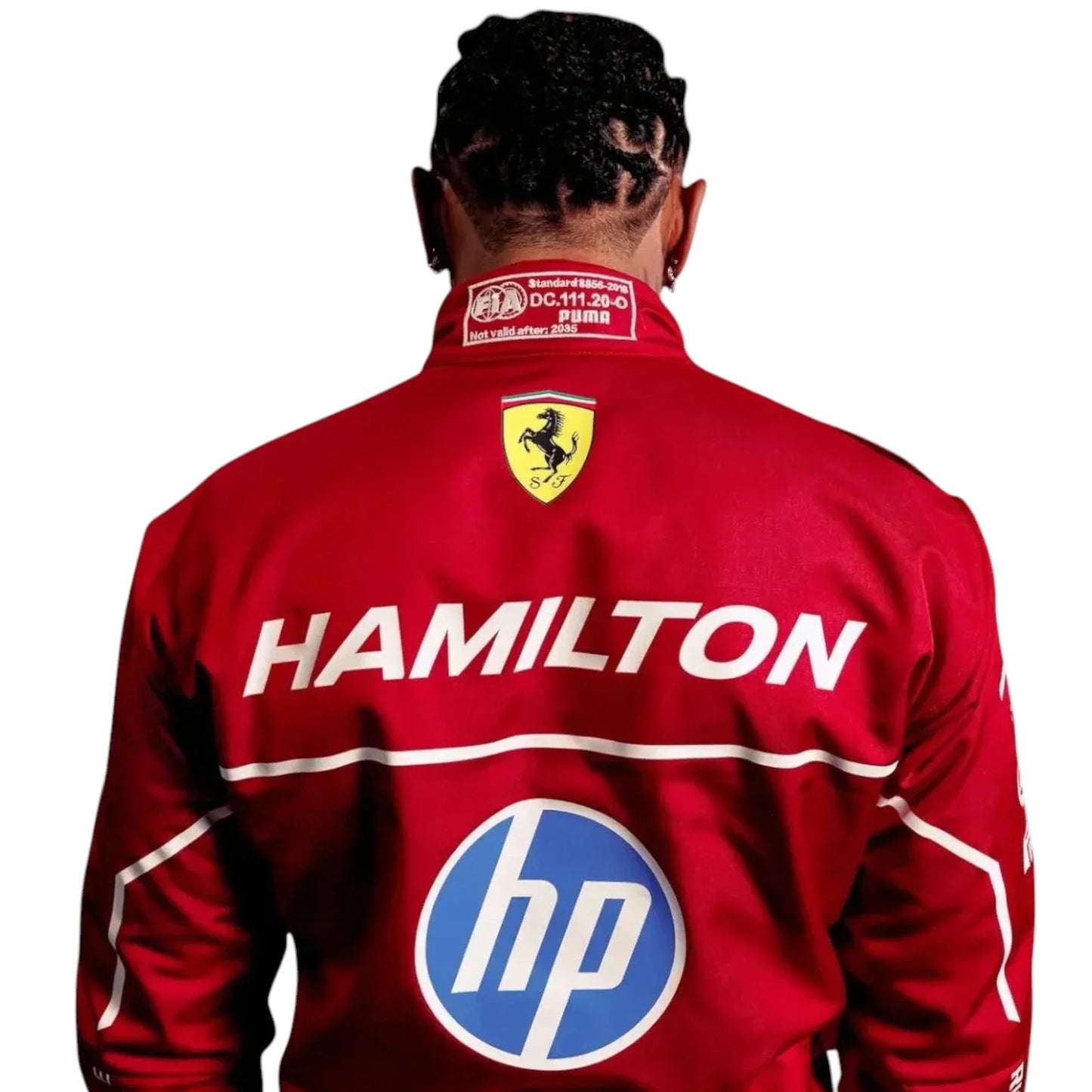 2025 Lewis Hamilton Ferrari HP F1 Team Race Suit - F1 Vintage Racewear
