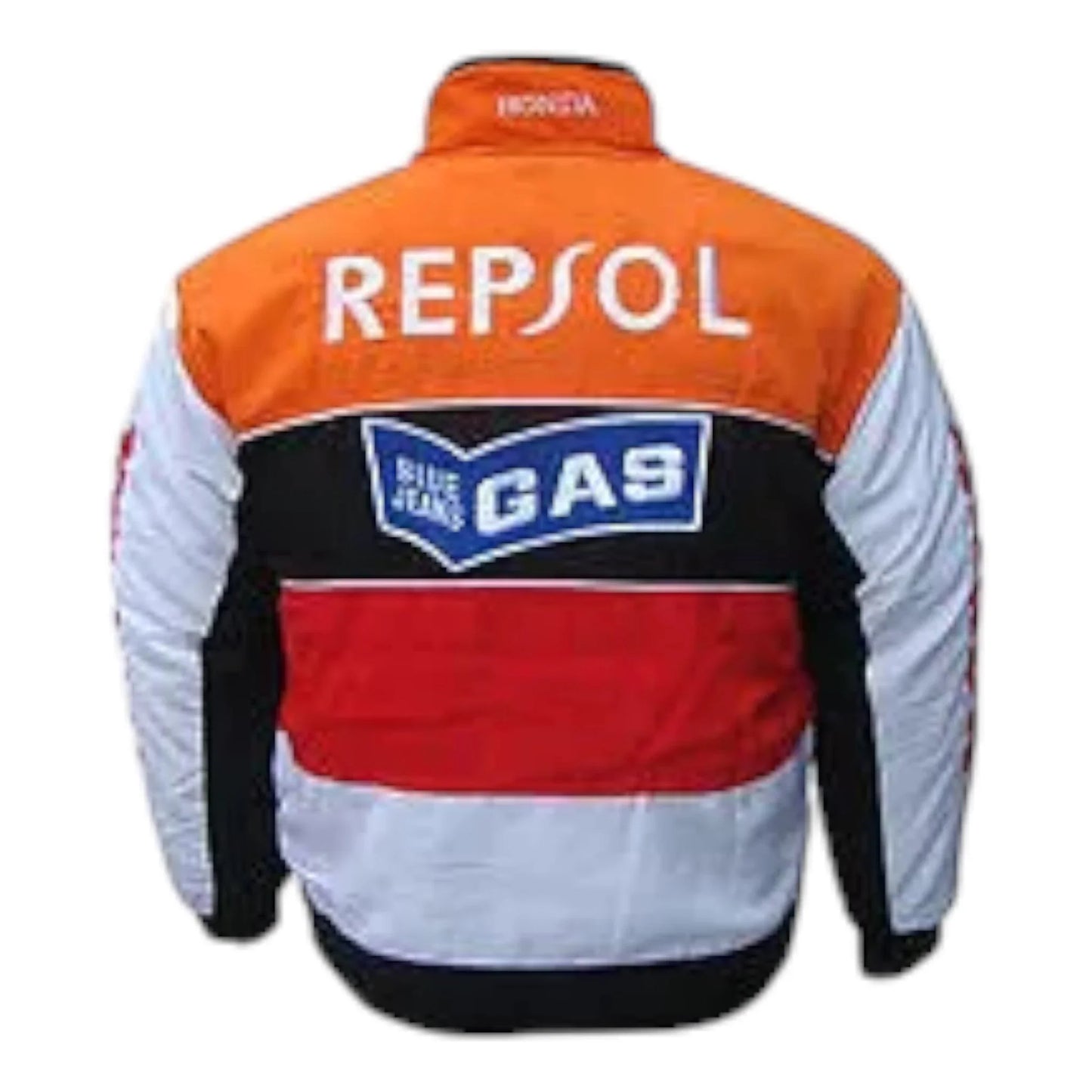 Honda Repsol Racing Jacket Orange and White - F1 Vintage Racewear