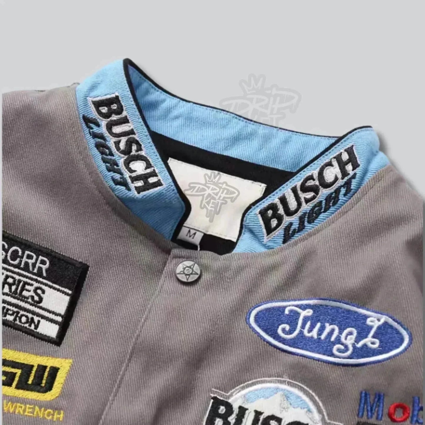 BUSCH LIGHT GREY COAT - F1 Vintage Racewear