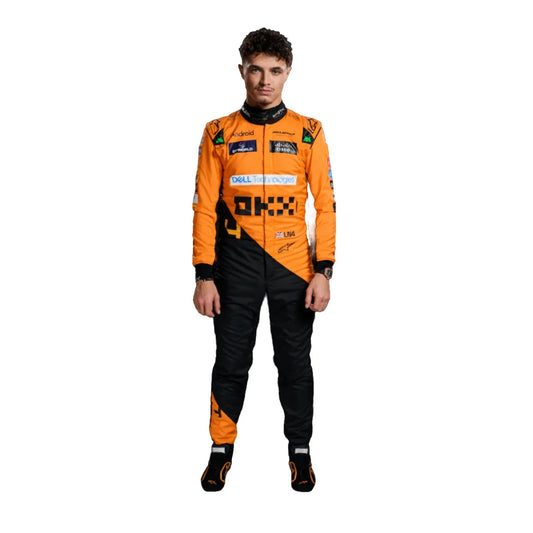 2024 New McLaren Lando Norris F1 Team Race Suit - F1 Vintage Racewear