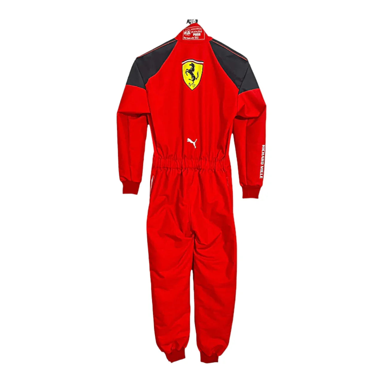 2023 Charles Leclerc Ferrari F1 Embroidered Racing Suit - F1 Vintage Racewear