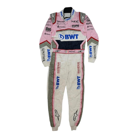 SERGIO PEREZ 2018 RACE SUIT SAHARA FORCE INDIA F1 TEAM - F1 Vintage Racewear