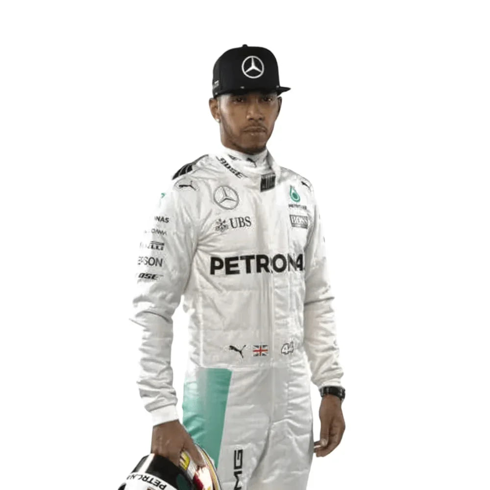 2016 Lewis Hamilton PETRONAS Mercedes F1 Race Suit - F1 Vintage Racewear