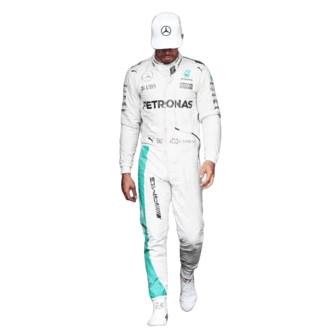 2016 Lewis Hamilton PETRONAS Mercedes F1 Race Suit - F1 Vintage Racewear