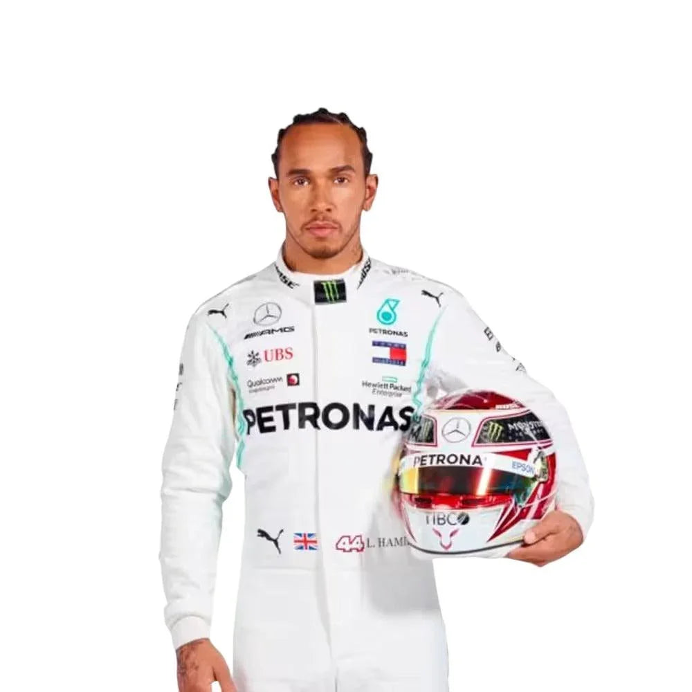 2019 Lewis Hamilton PETRONAS Mercedes F1 Race Suit - F1 Vintage Racewear